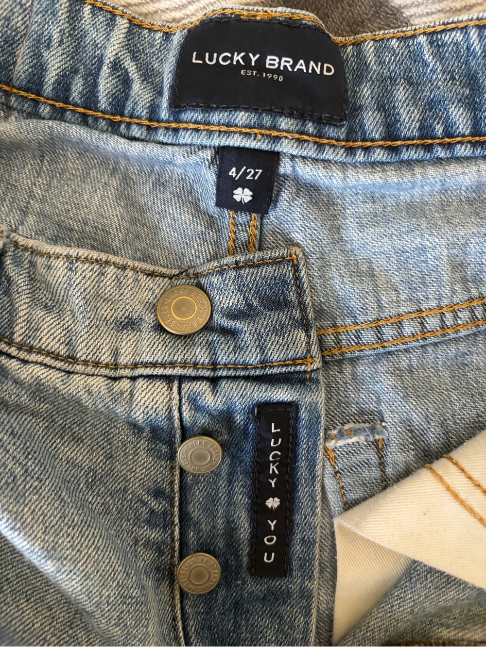 Lucky Brand Distressed Denim Shorts - Picture 2 of 4